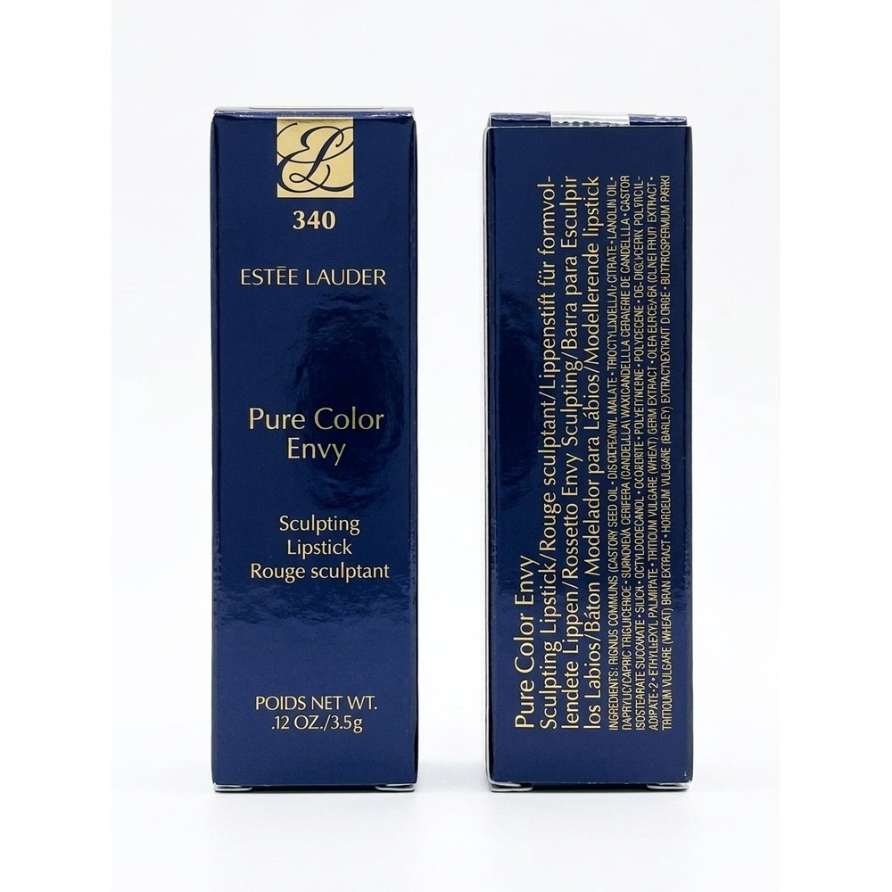 Estee Lauder Pure Color Envy Sculpting Lipstick 340 Envious Red 3.5g 0.12oz New